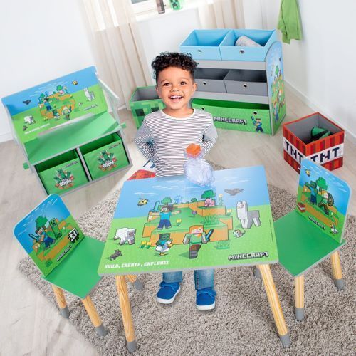 Roba 735140MC Sitzbank 'Minecraft' umklappbar zur Spielbank mit Tisch & Stauraumboxen - Produktbild 6