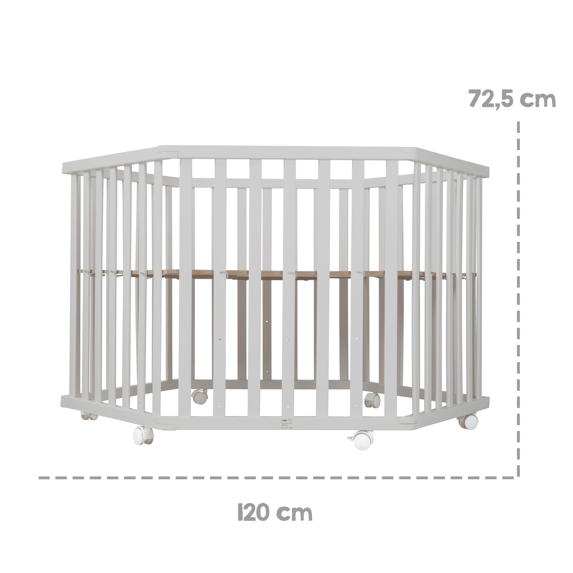 Roba 0232TPS209A Laufgitter 6-eckig Sternenzauber taupe - Bild 8 Roba 0232TPS209A Laufgitter 6-eckig Sternenzauber taupe - Produktbild 8