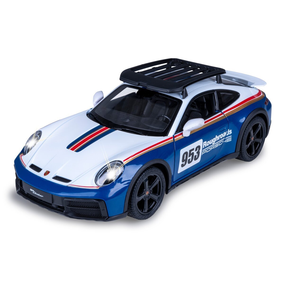 JAMARA Porsche 911 Dakar Performance 1:14 blau 2,4GHz Tür manuell ab 6 Jahren