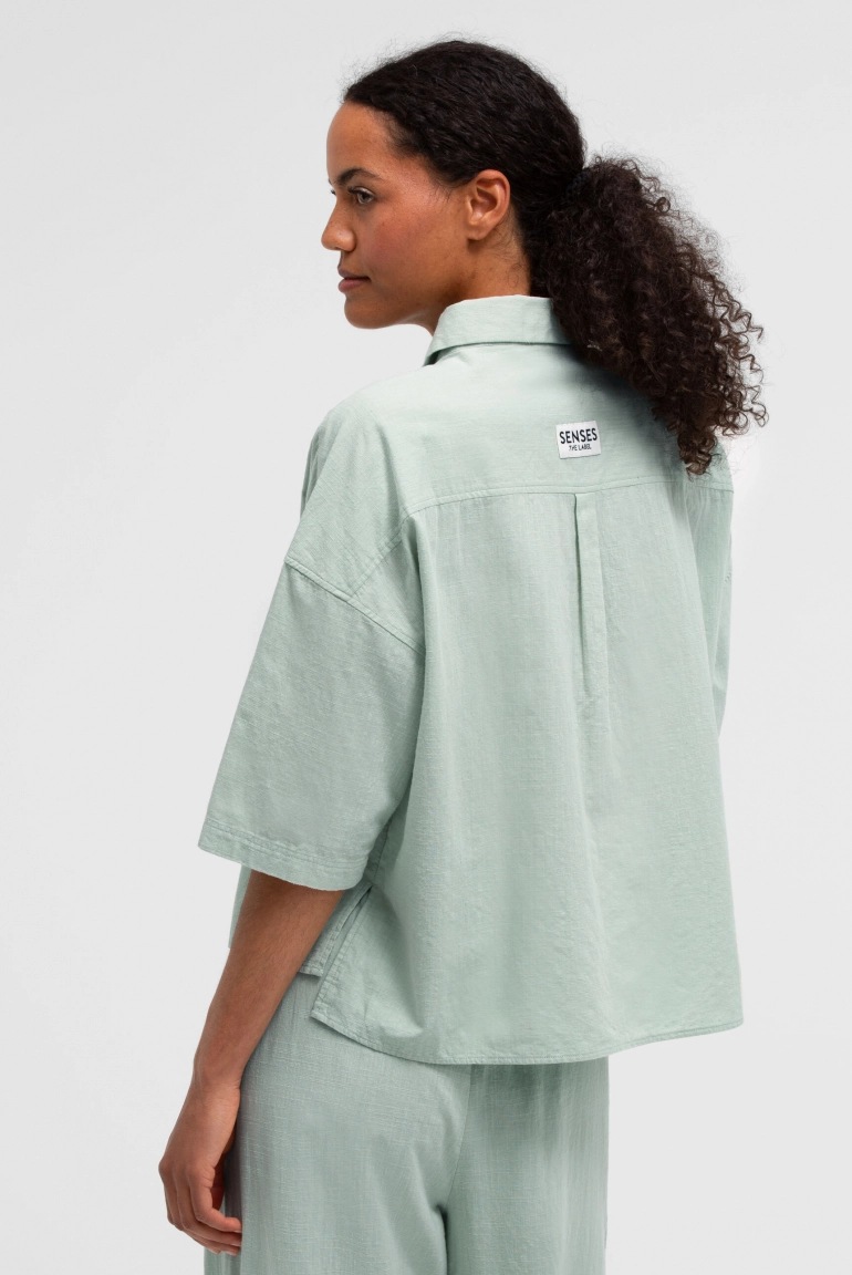 SENSES Kurzarm-Bluse B:EL Cropped pastel lime SENSES Kurzarm-Bluse B:EL Cropped pastel lime