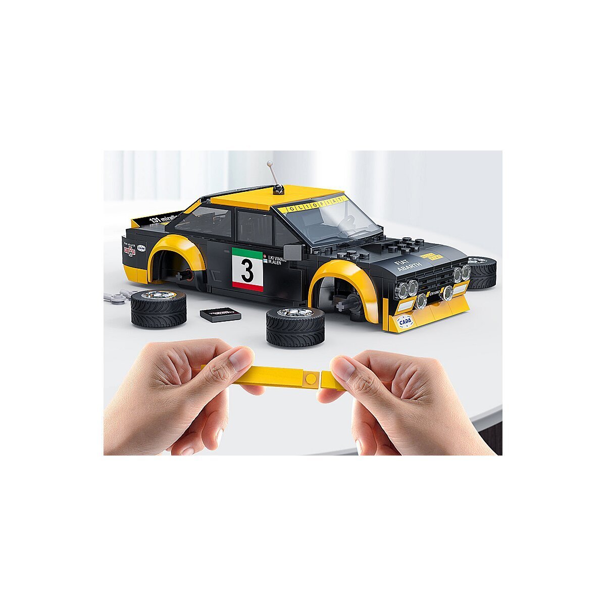JAMARA CaDA Fiat Abarth 131 1:20 schwarz 2,4GHz Bricks ab 6 Jahren JAMARA CaDA Fiat Abarth 131 1:20 schwarz 2,4GHz Bricks ab 6 Jahren