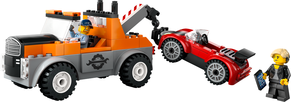 LEGO® City Abschleppwagen mit Sportauto 60435 Abschleppwagen, Transport, Lastwagen, Fahrzeug, Person