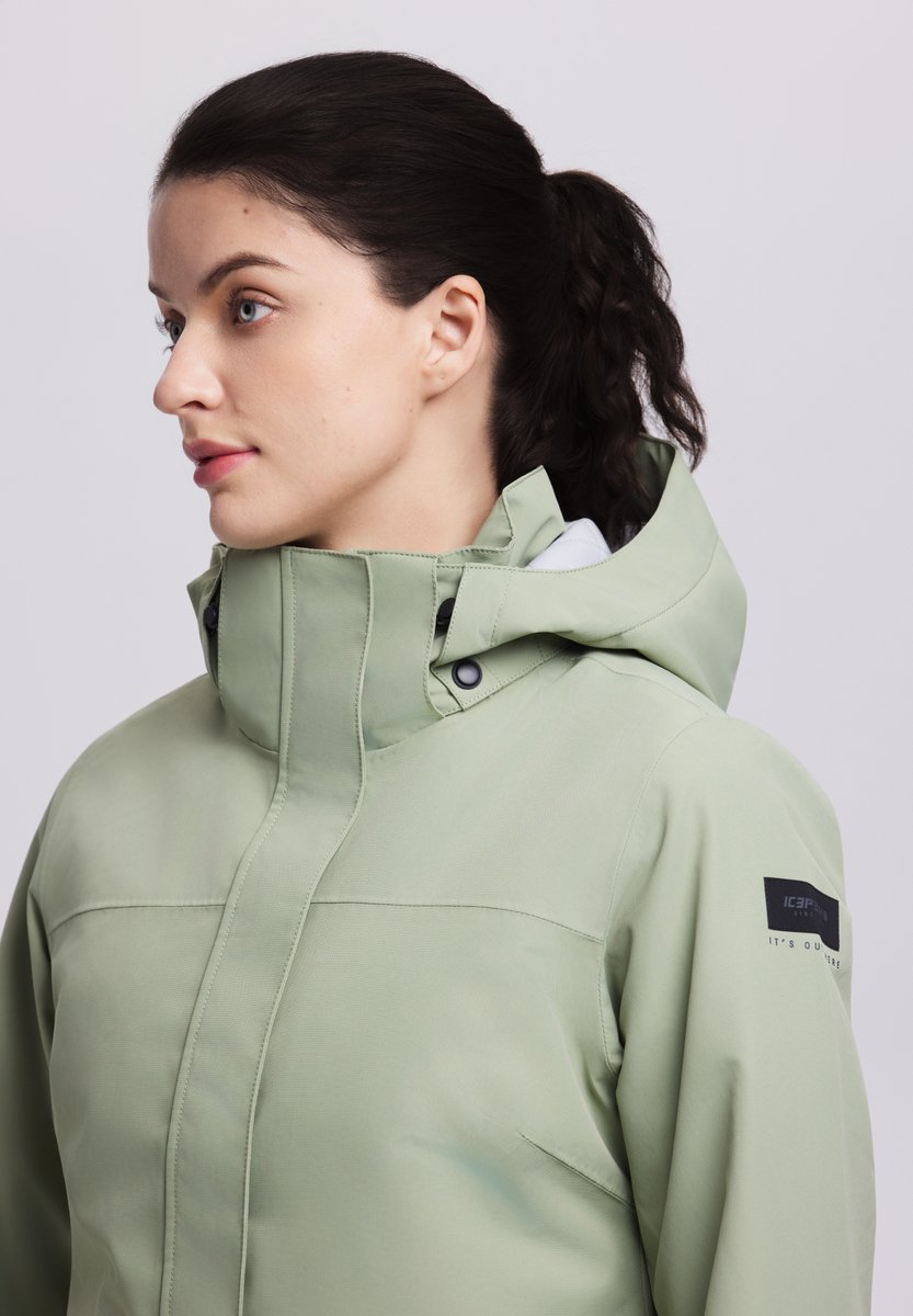 ICEPEAK 953010532I ADDIS Parka Damen Hellgrün Gr. 40 ICEPEAK 953010532I ADDIS Parka Damen Hellgrün Gr. 40