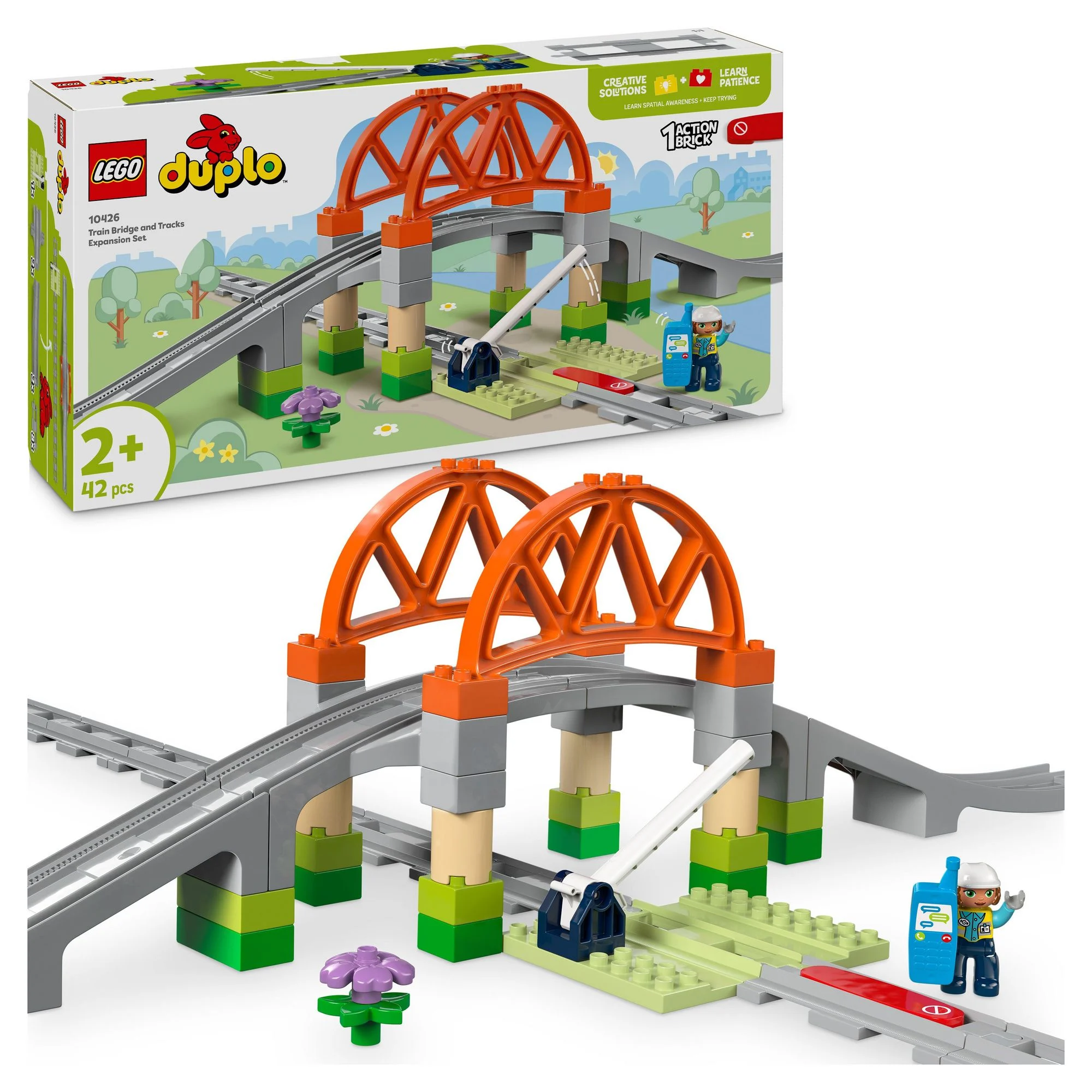 LEGO® DUPLO® Eisenbahnbrücke und Schienen - Erweiterungsset 10426 LEGO® DUPLO® Eisenbahnbrücke und Schienen - Erweiterungsset 10426