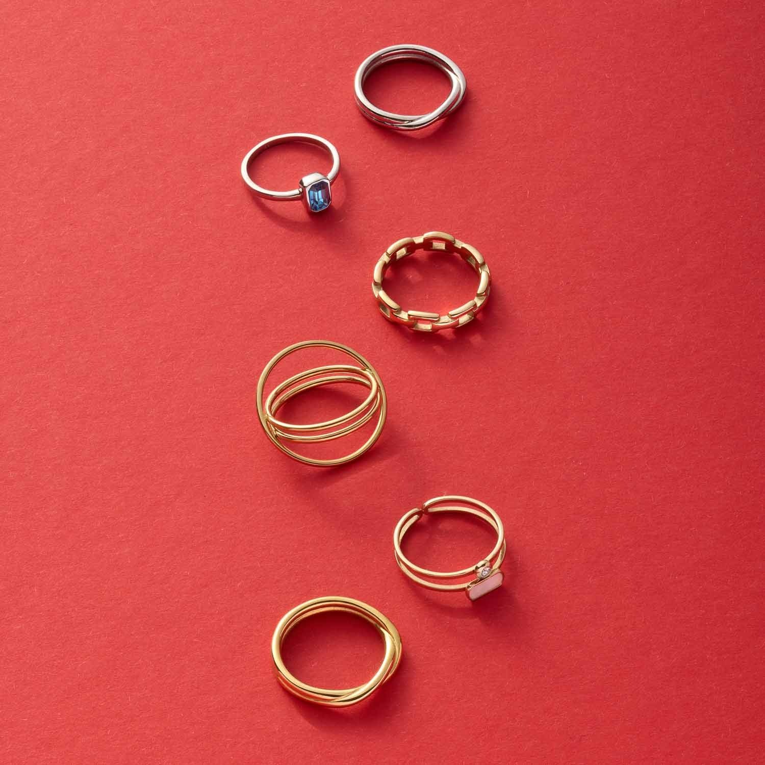 Leonardo 025753 Ring 17 gold Twister CIAO