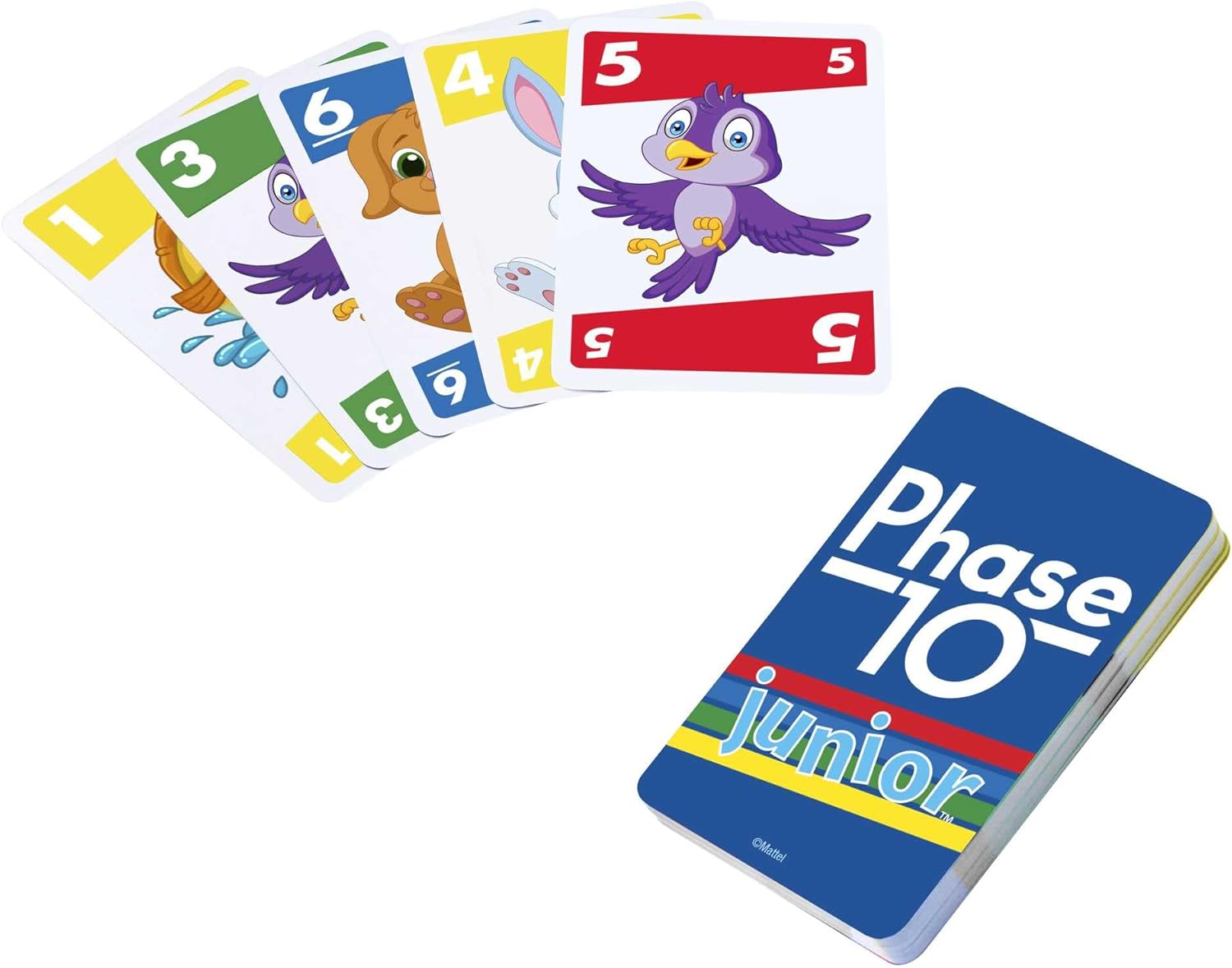 Phase 10 Junior - Vereinfachte Version für Kinder ab 3 Jahren (GXX06) Text, Tier, Vogel