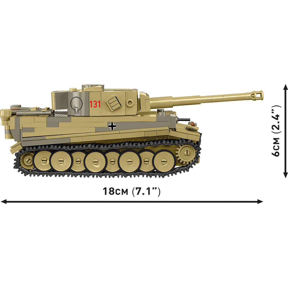 COBI 2734 - PANZER VI TIGER I NO 131, 1:48 - Bild 7 COBI 2734 - PANZER VI TIGER I NO 131, 1:48 - Bild 7