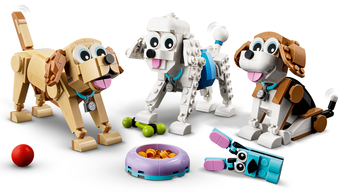 LEGO® Creator 3 in 1 Niedliche Hunde 31137 Roboter, Spielzeug