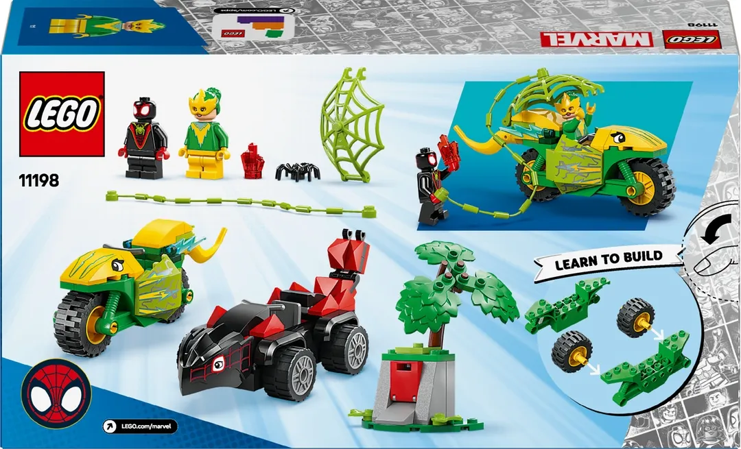 LEGO® Spidey und seine Superfreunde 11198 Actionspaß mit Spin und Electro in ihren Dino-Flitzern LEGO® Spidey und seine Superfreunde 11198 Actionspaß mit Spin und Electro in ihren Dino-Flitzern