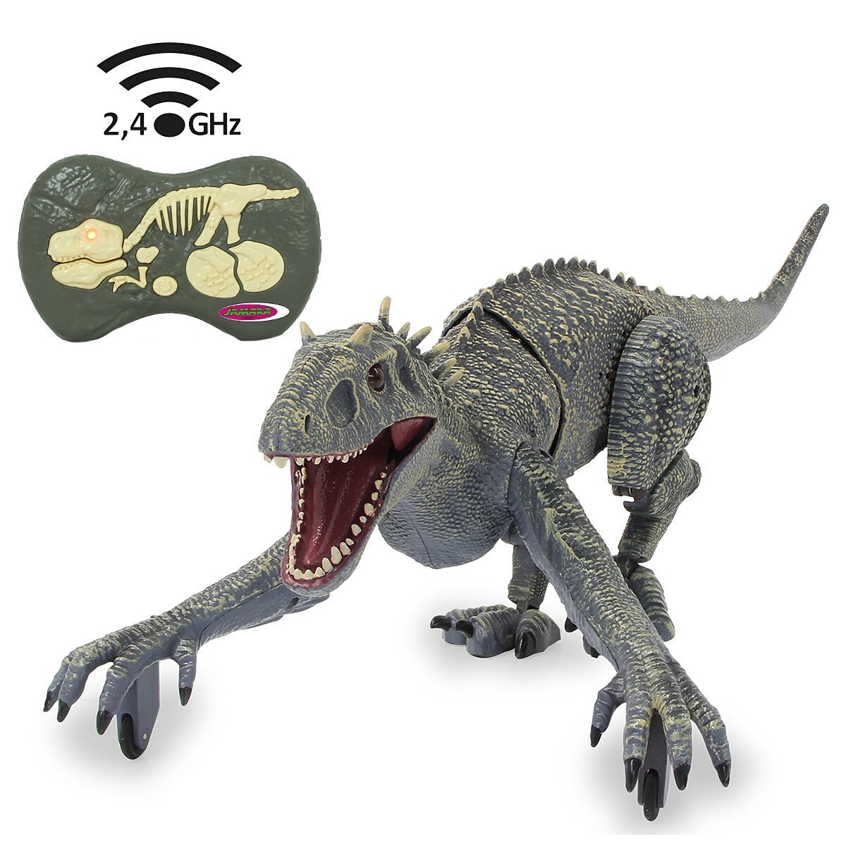 JAMARA Dinosaurier Exoraptor Li-Ion 3,7V 2,4GHz grau ab 6 Jahren
