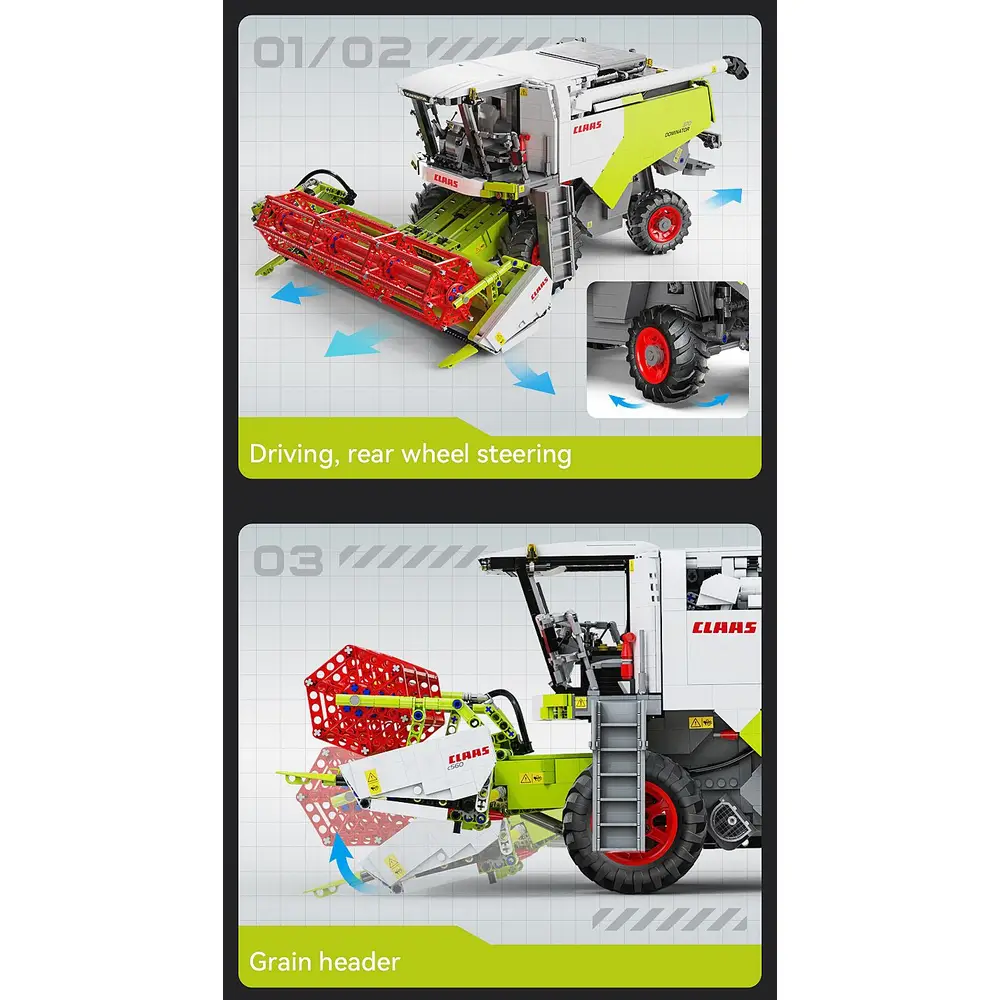 CaDA Claas Dominator 370 1:18 2,4GHz Bricks CaDA Claas Dominator 370 1:18 2,4GHz Bricks