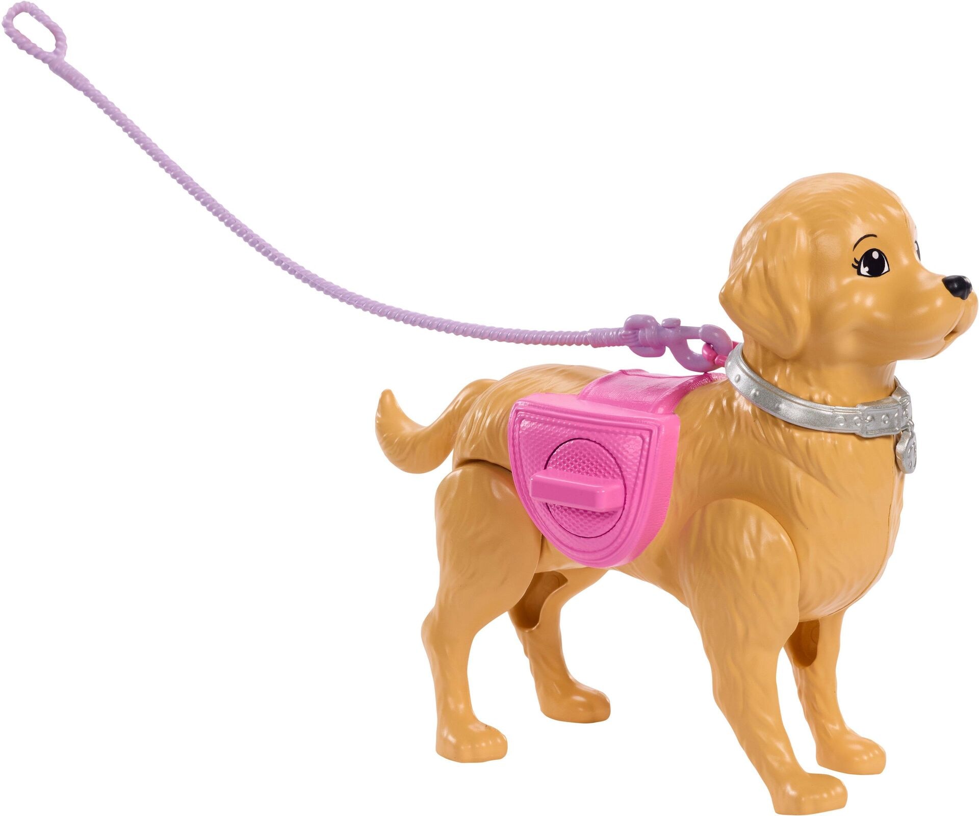 Puppe - Mattel - Barbie Malibu Hundespaziergang Spielset, enthält Puppe, Hund zum Spazierengehen und Häufchenmachen &