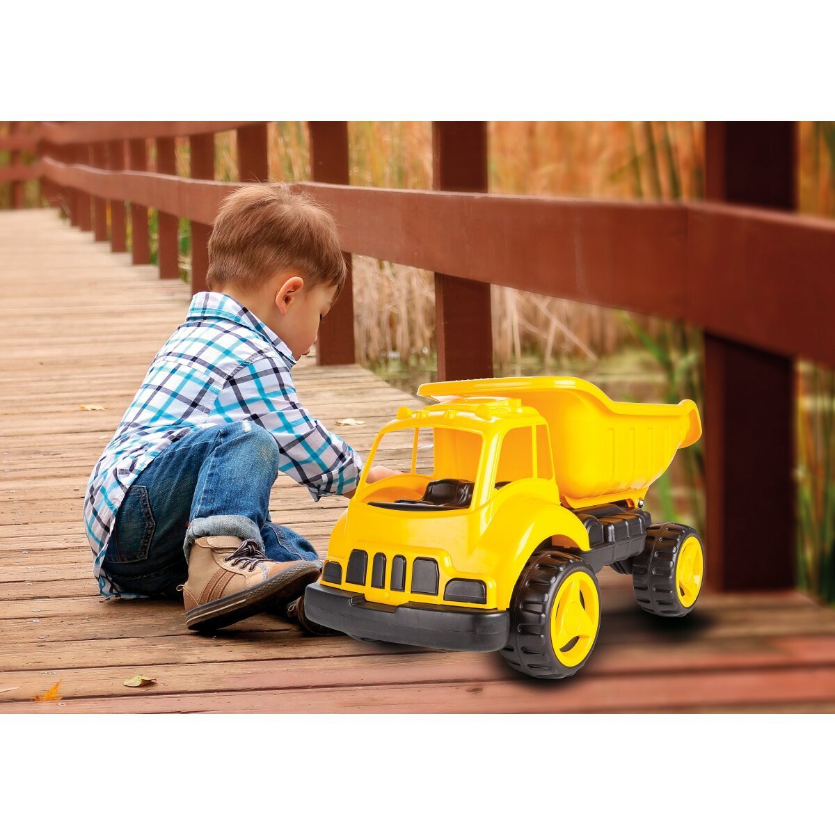 JAMARA Sandkastenauto Dump Truck XL gelb ab 12 Monaten