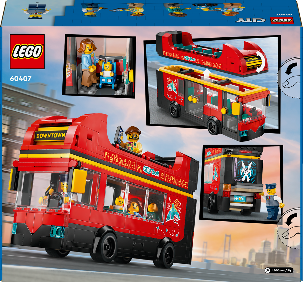 LEGO® City Doppeldeckerbus 60407 Bus, Fahrzeug, Rad, Tour-Bus, Doppeldecker-Bus