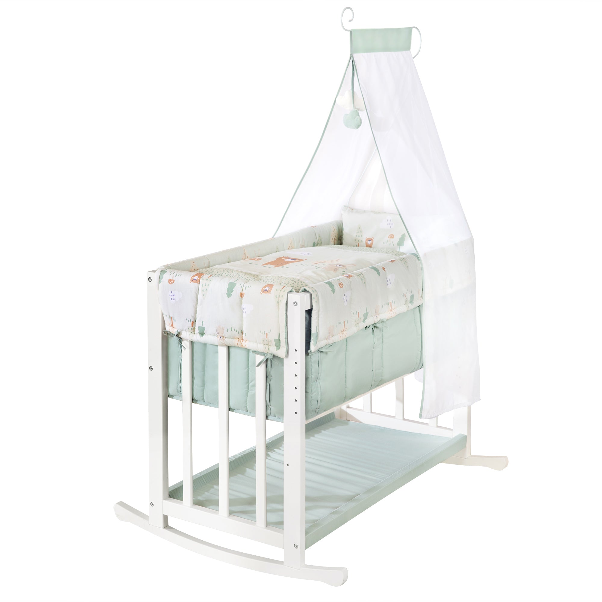 Roba 289149WES283 Stubenbett 4in1 Woodland Buddies weiß – Stubenbetten - Bild 1 Roba 289149WES283 Stubenbett 4in1 Woodland Buddies weiß – Stubenbetten - weiß - Stubenbetten - Produktbild 1
