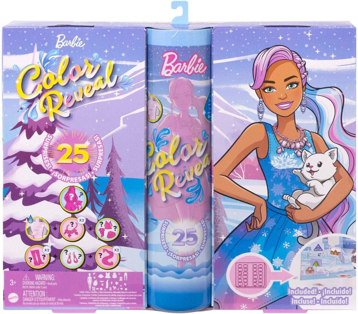 Barbie_Color_Reveal_Adventskalender_2023__HJD60, Person, Gesicht, Kopf, Werbung
