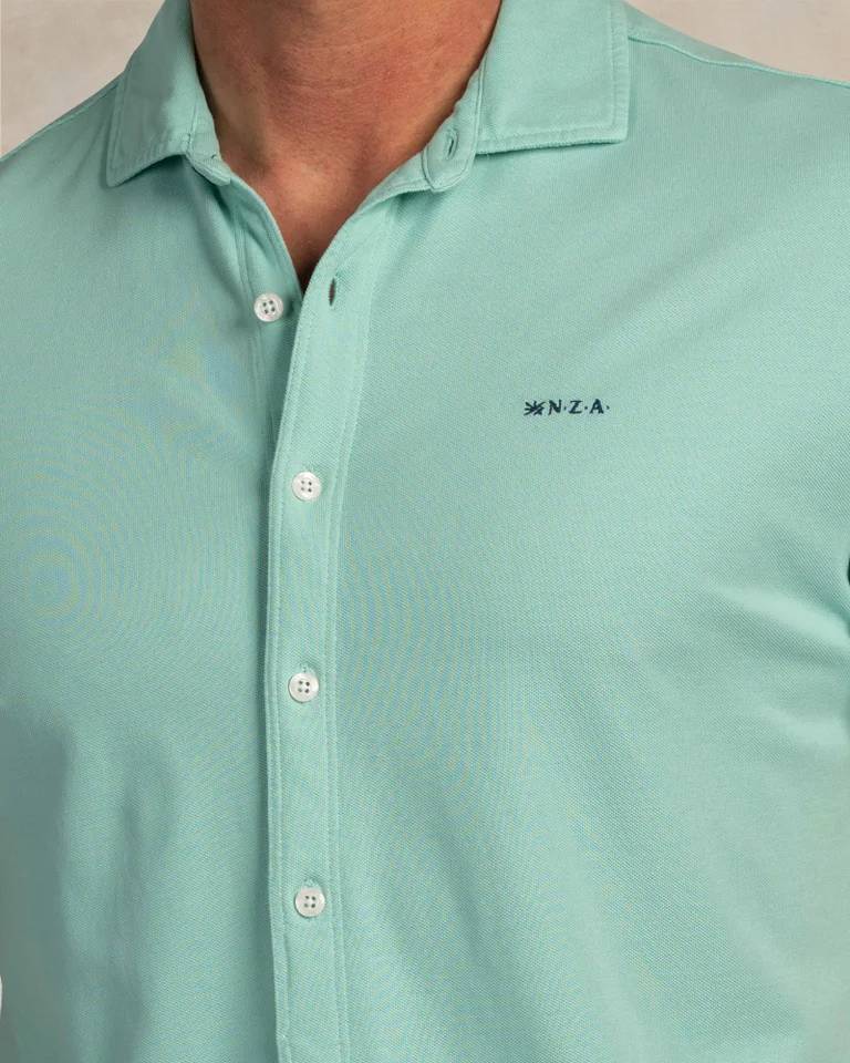 NZA 26CN590SPL/L Hemd - Kurzarm / Mint - L