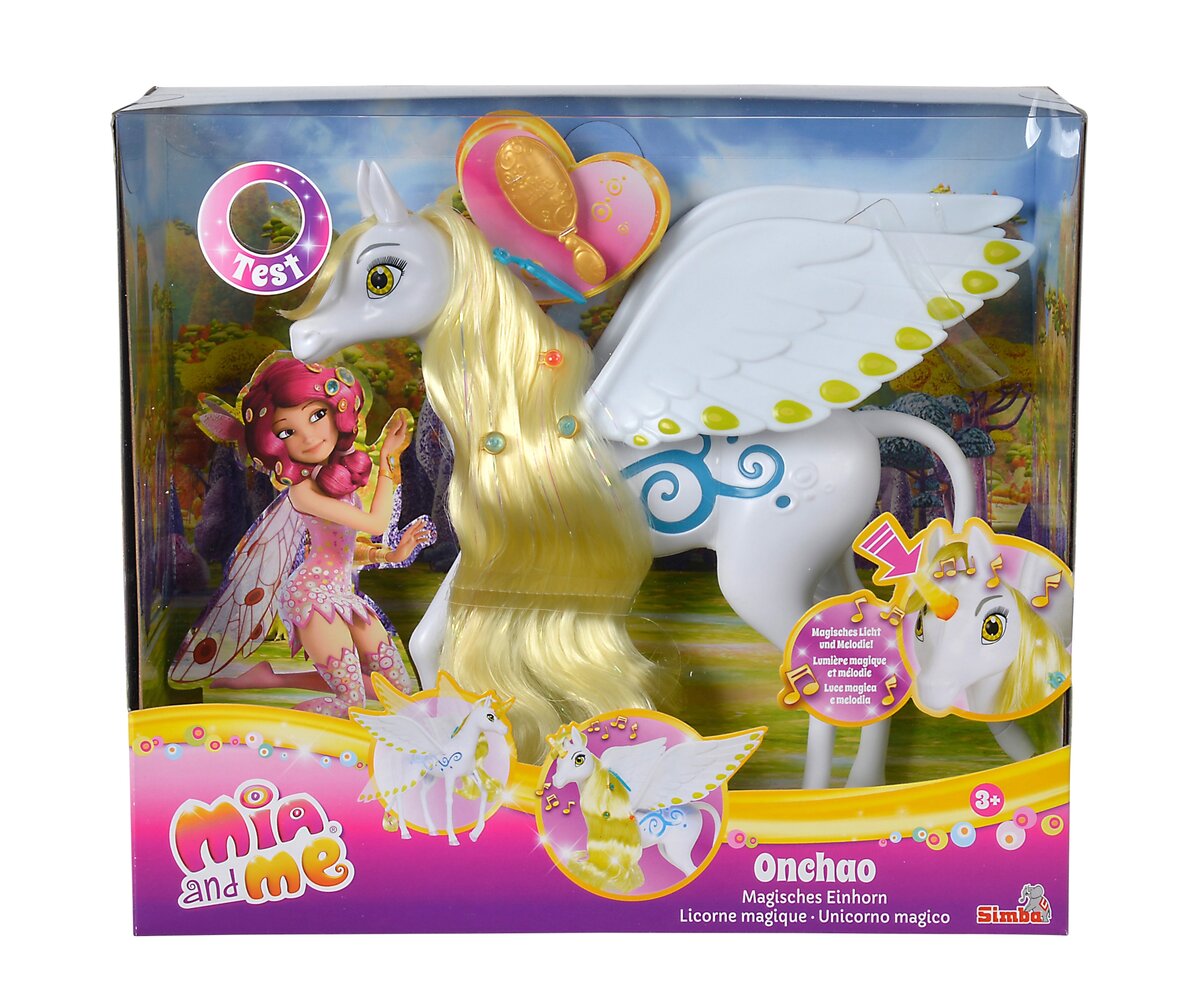 Mia and Me Magisches Einhorn Onchao 109480095 Figur, Puppe, Spielzeug, Gesicht, Person