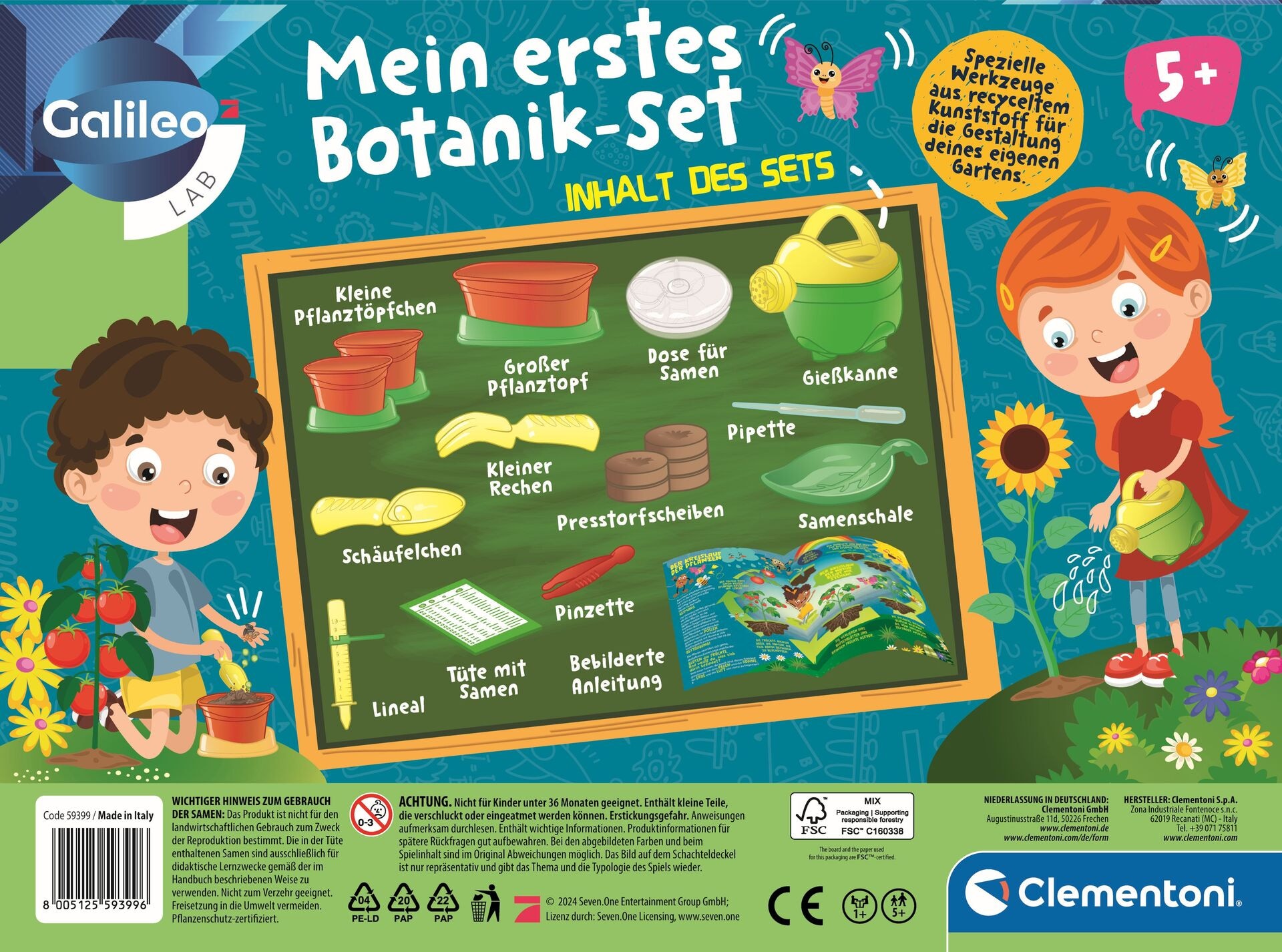 Produktfoto - Clementoni GmbH - Galileo Mein erstes Botanik-Set - Modell CLEMENTONI 59399