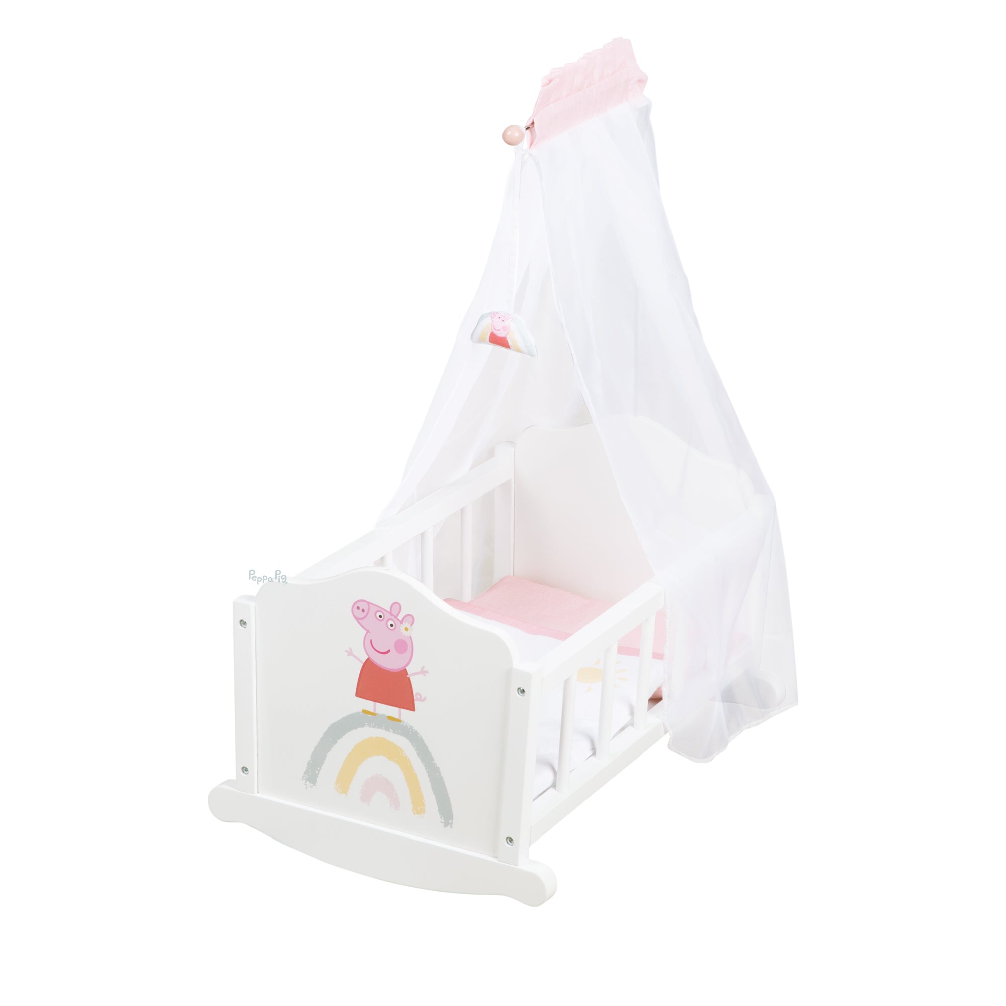 Roba 490035PP1 Puppenwiege Peppa Pig weiß – Puppenmöbel & Häuser - Bild 1 Roba 490035PP1 Puppenwiege Peppa Pig weiß – Puppenmöbel & Häuser - weiß - Puppenmöbel & Häuser - Produktbild 1