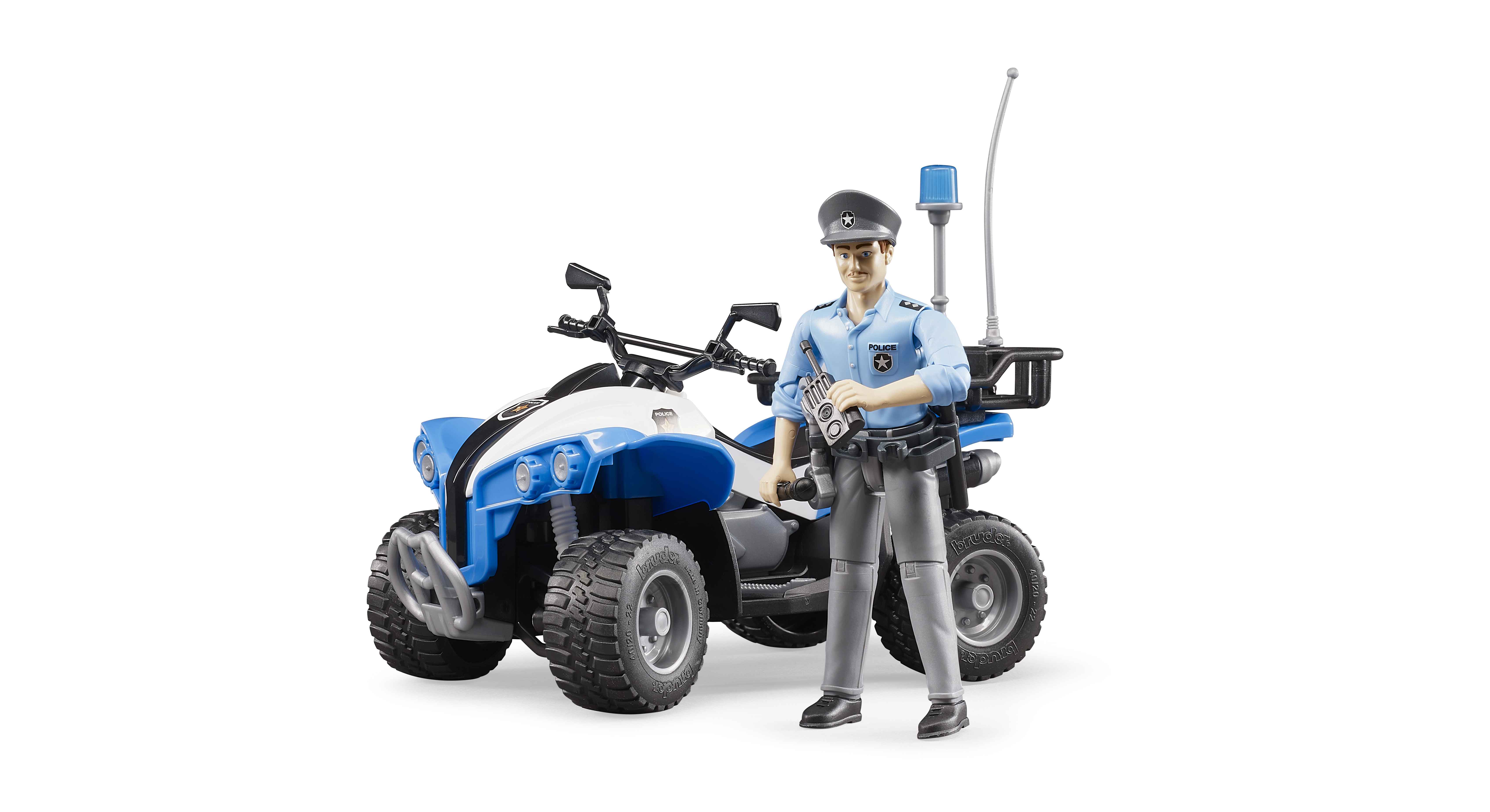 BRUDER 63010 - Polizei-Quad mit Polizist und Ausstattung - Bild 2 BRUDER 63010 - Polizei-Quad mit Polizist und Ausstattung - Bild 2