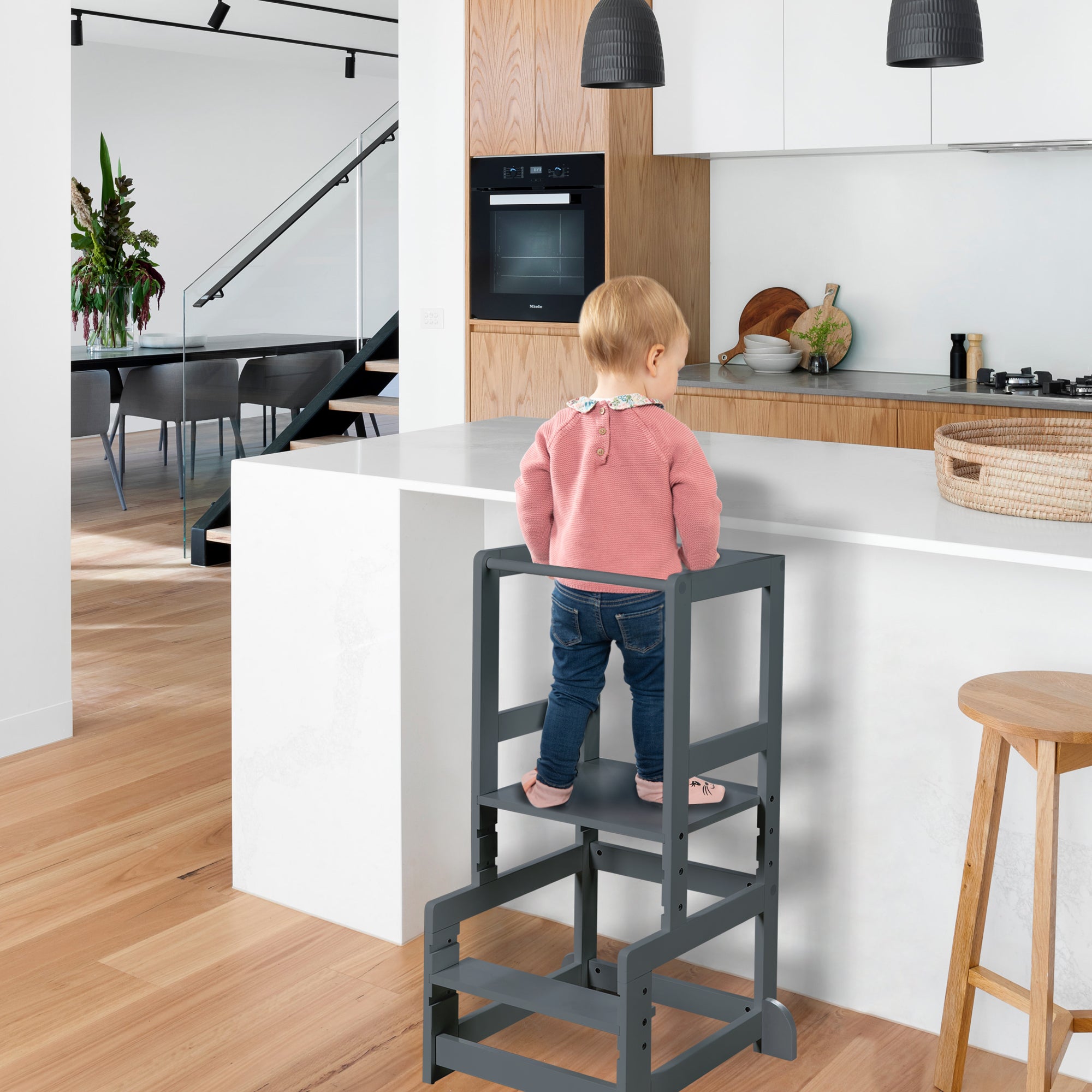 Roba 440111AN Lernturm anthrazit – Motorik & Lernen - Bild 5 Roba 440111AN Lernturm anthrazit – Motorik & Lernen - Produktbild 5