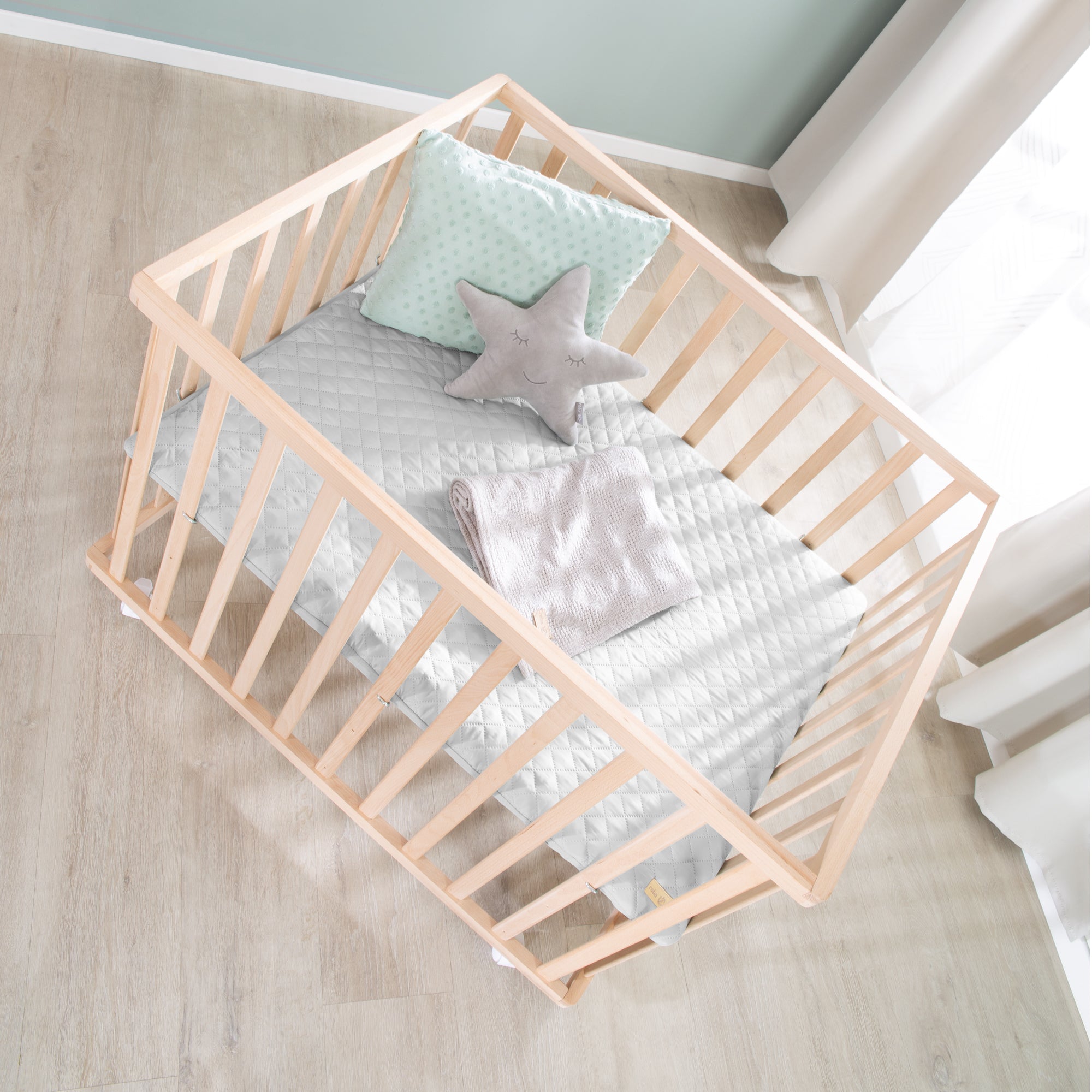 Roba 0241NAV230 Laufgitter 100x75 grau Bio Buche natur - Bild 4 Roba 0241NAV230 Laufgitter 100x75 grau Bio Buche natur - Produktbild 4