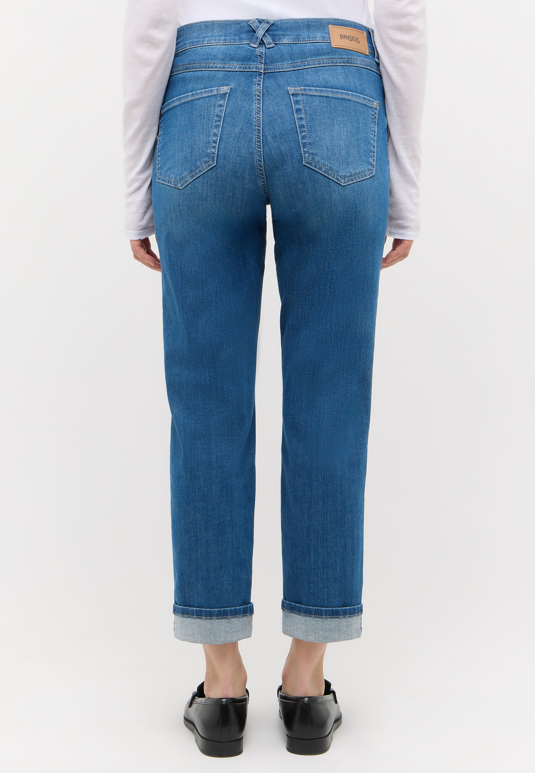 ANGELS 346810930B Damen Jeans Darleen Turn Up 7/8 Straight Fit - Blau - 5 ANGELS 346810930B Damen Jeans Darleen Turn Up 7/8 Straight Fit - Blau - 5