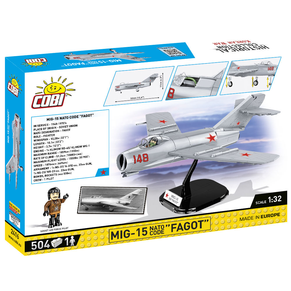 COBI 2416 - MIG-15 "FAGOTT" - Bild 2 COBI 2416 - MIG-15 "FAGOTT" - Bild 2