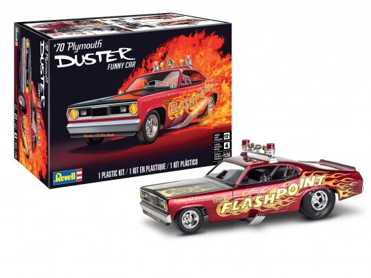 Revell_14528_70_Plymouth_Duster_Revell_Modellbausatz, Leichtmetallfelge, Auto, Maschine, Sprach, Rad