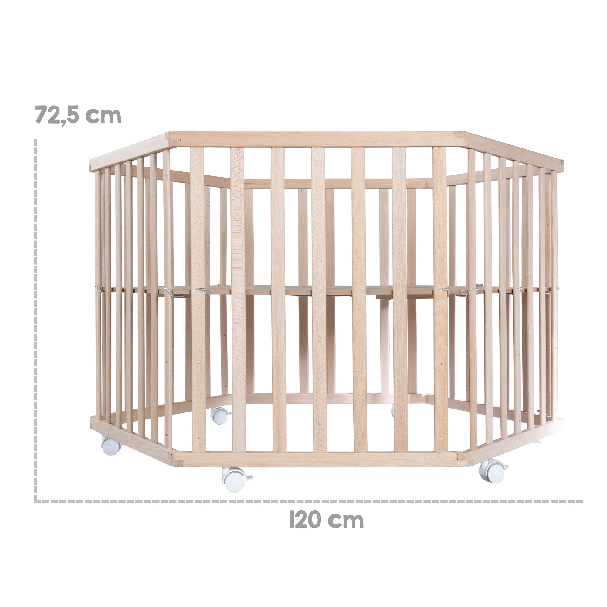 Roba 0232NAV148 Laufgitter 6-eckig Adam & Eule Bio Buche natur - Bild 5 Roba 0232NAV148 Laufgitter 6-eckig Adam & Eule Bio Buche natur - Produktbild 5