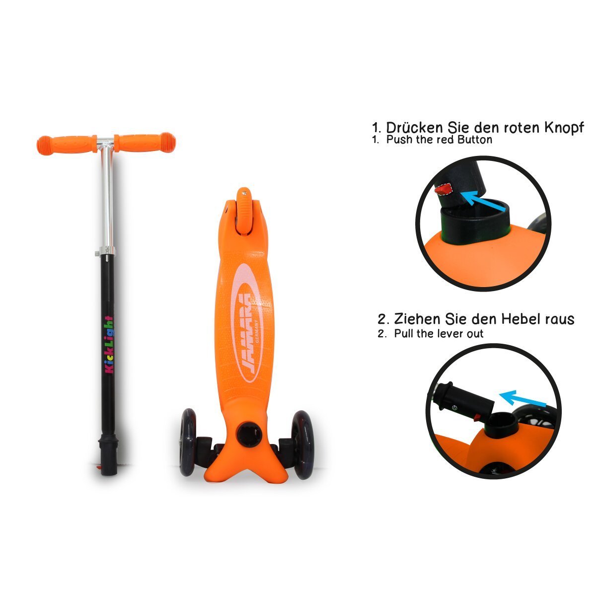 JAMARA KickLight Scooter orange