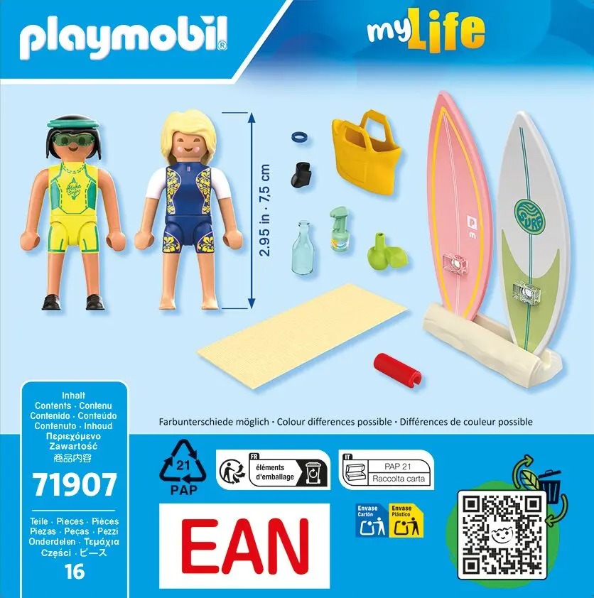 PLAYMOBIL 71907 My Life: Bauernhoftiere – Nachhaltiges Tierset