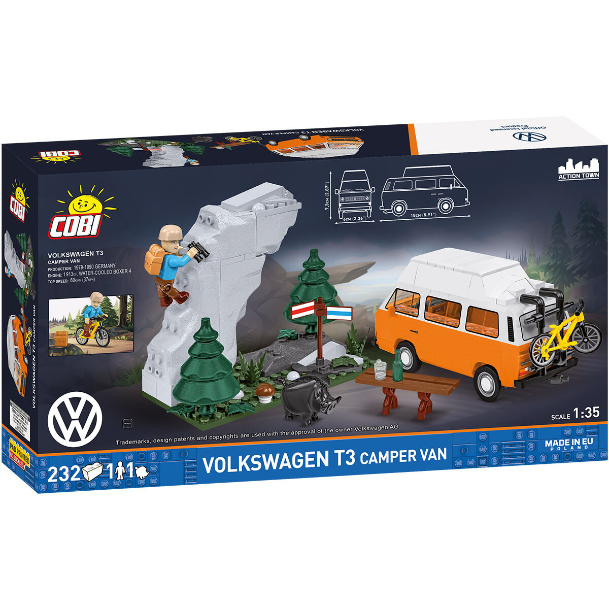 COBI 24638 - Volkswagen T3 CAMPER VAN - Bild 2 COBI 24638 - Volkswagen T3 CAMPER VAN - Bild 2