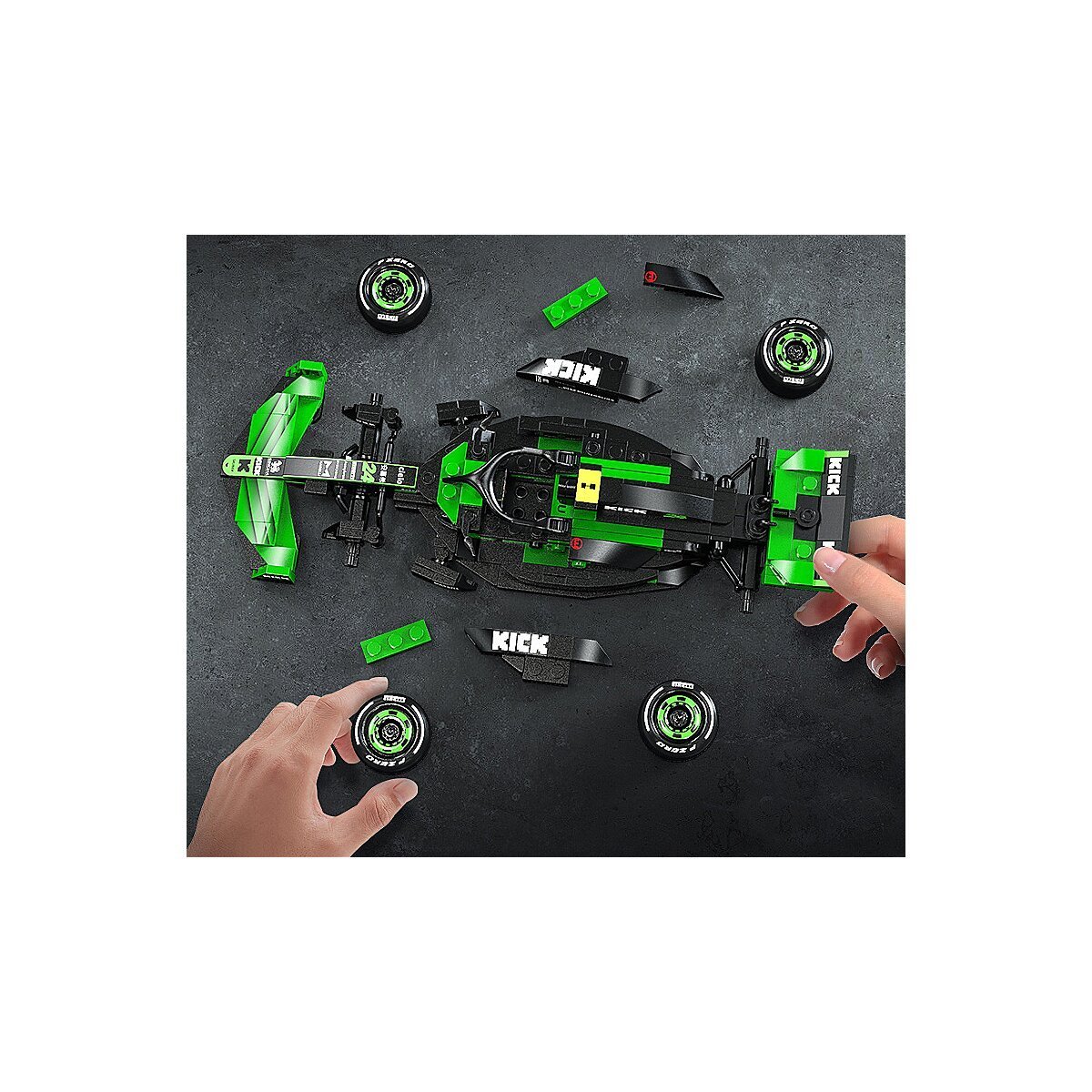 JAMARA CaDA KICK Sauber F1® Team C44 - 2024 1:24 grün Bricks ab 8 Jahren
