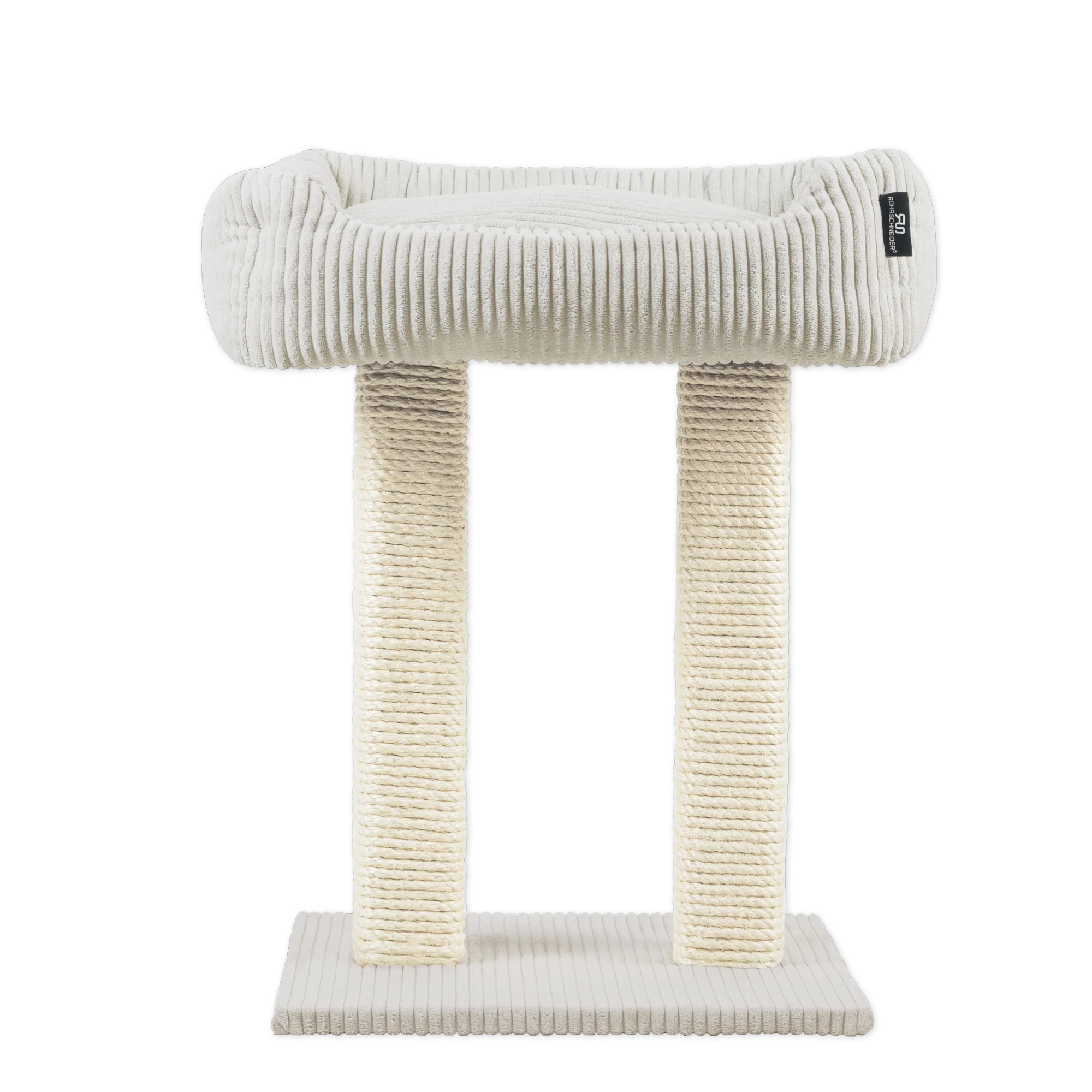 Rohrschneider RS 22377 Katzenbaum Kuschelsofa 2xStamm – Kratz- und Liegeelement