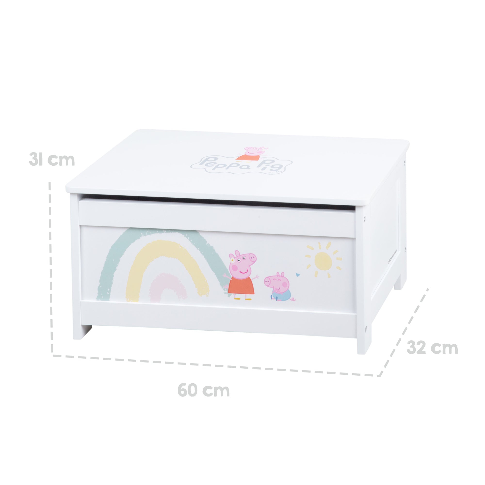 Roba 450518PP1 Spielzeugtruhe Peppa Pig weiß – Spielmöbel - Bild 7 Roba 450518PP1 Spielzeugtruhe Peppa Pig weiß – Spielmöbel - Produktbild 7
