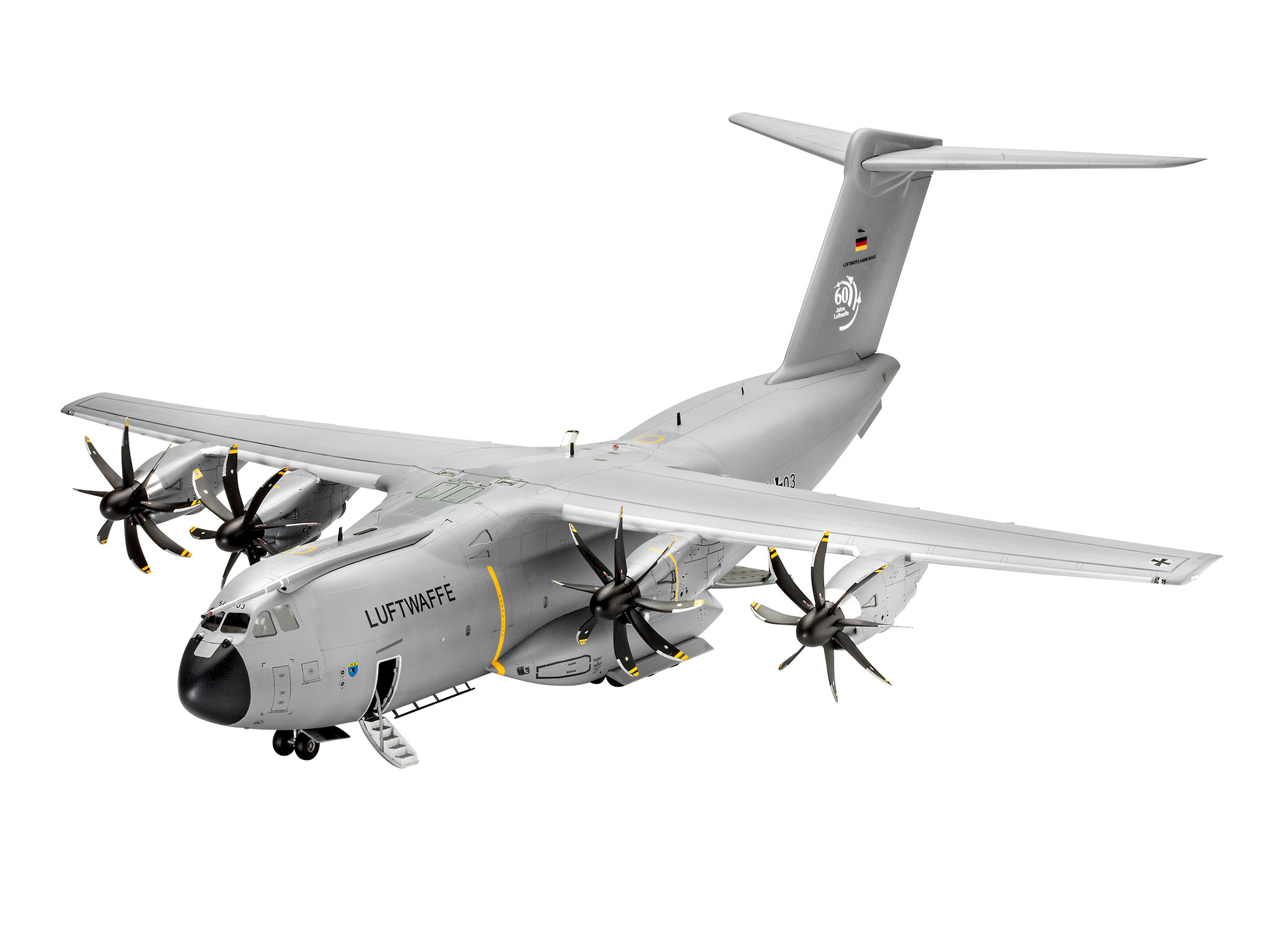 Revell 03929 Airbus A400M "Atlas" Luftwaffe Modellbausatz Flugzeug, Kampfflugzeug, Bomber, Verkehrsflugzeug