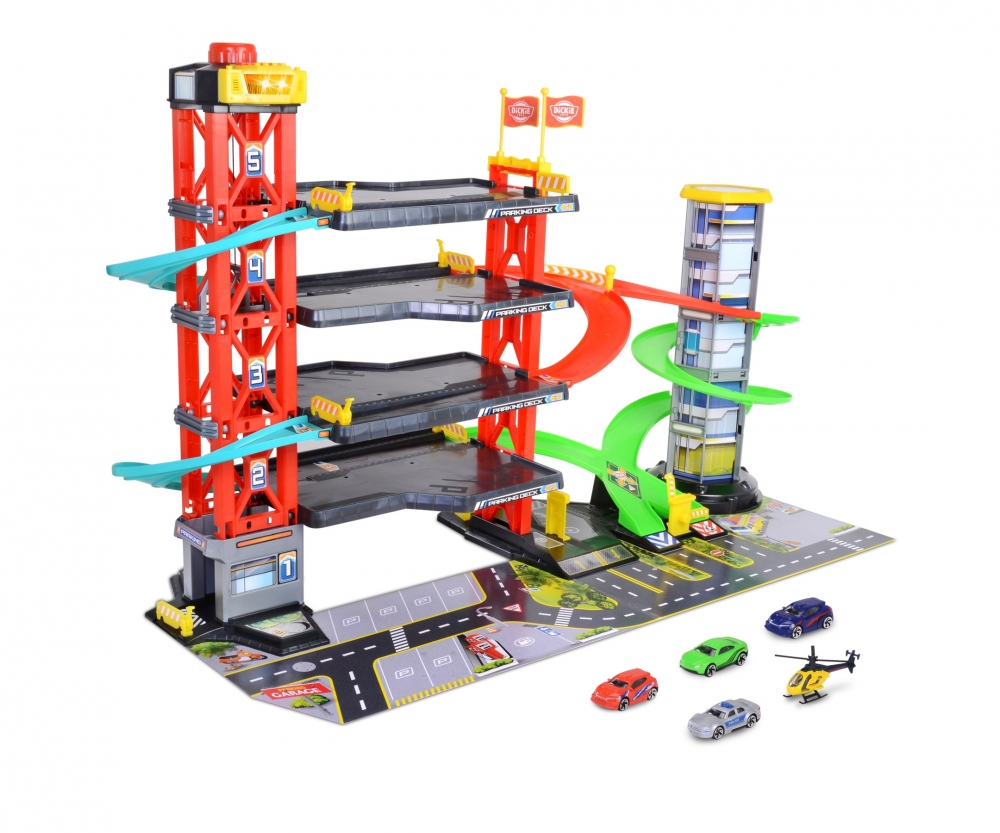 Dickie Toys Parkgarage 10005190 Spielzeug, Auto, Transport, Fahrzeug