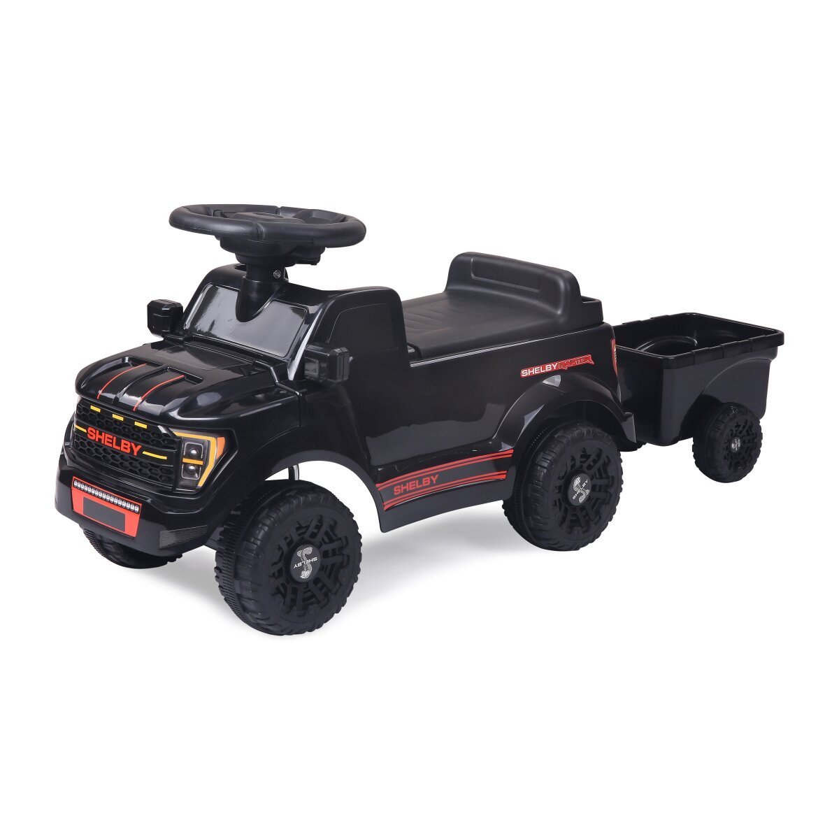 JAMARA Rutscher Shelby Ford F-150 Raptor mit Anhänger schwarz ab 18 Monaten