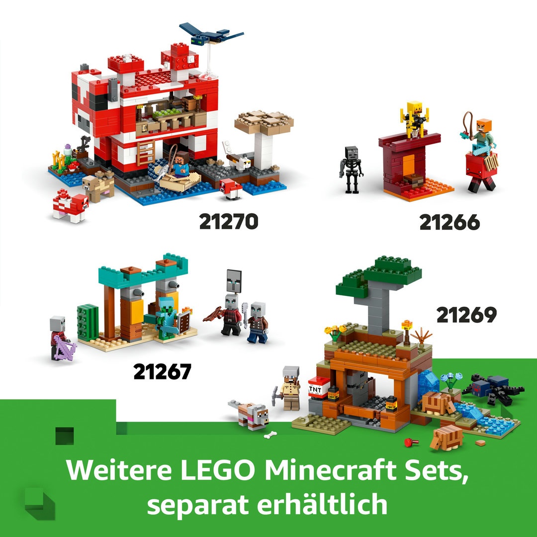 LEGO® Minecraft™  21270 Das Pilzkuh-Haus