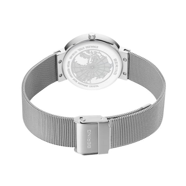 Bering 10135-000 Damenuhr, Milanaise, Silber