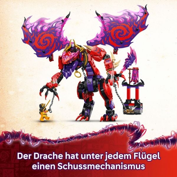 LEGO® NINJAGO® Chaosdrache Donnerzahn 71832 Werbung, Plakat