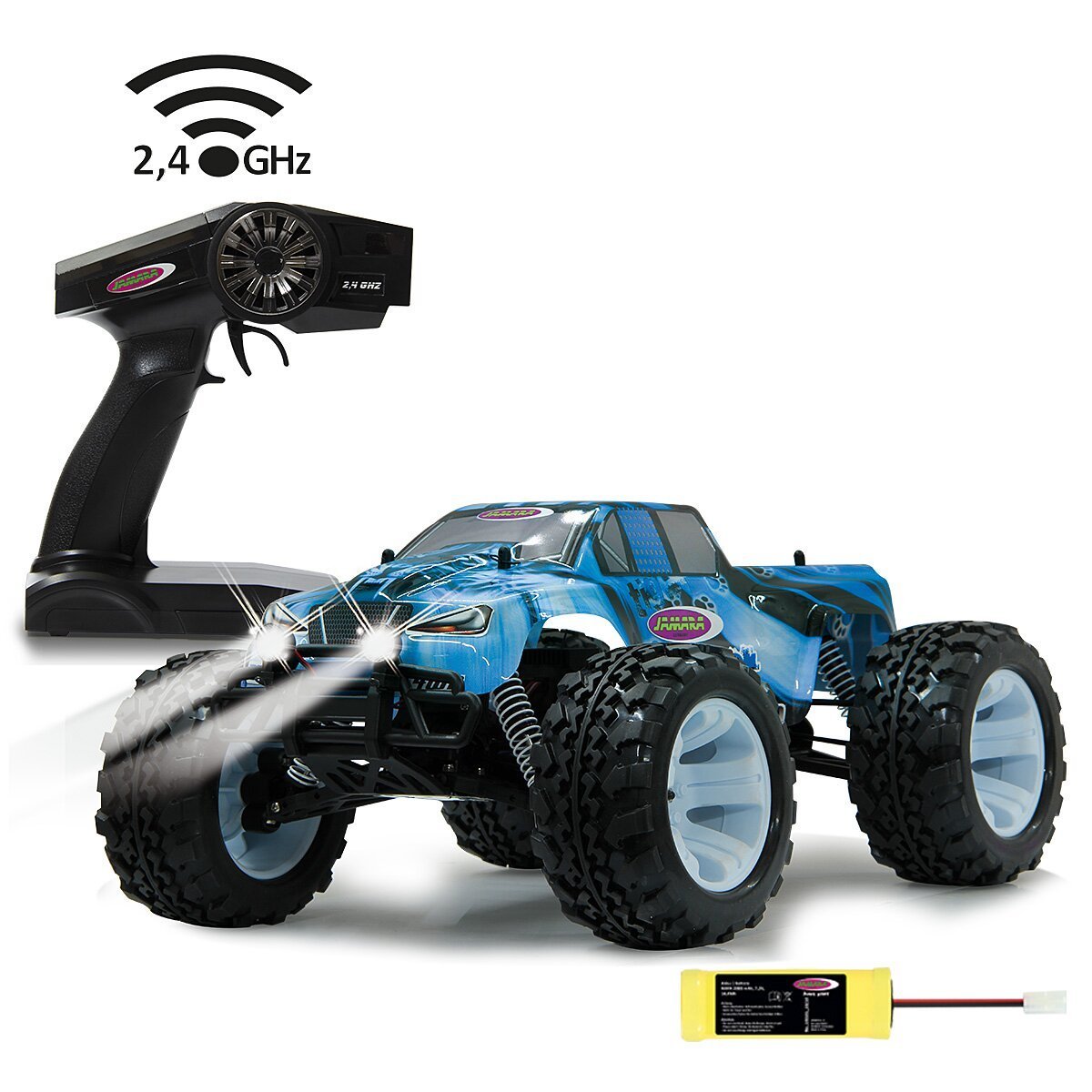 JAMARA Tiger Ice Monstertruck 4WD 1:10 NiMh 2,4GHz mit LED ab 14 Jahren JAMARA Tiger Ice Monstertruck 4WD 1:10 NiMh 2,4GHz mit LED ab 14 Jahren