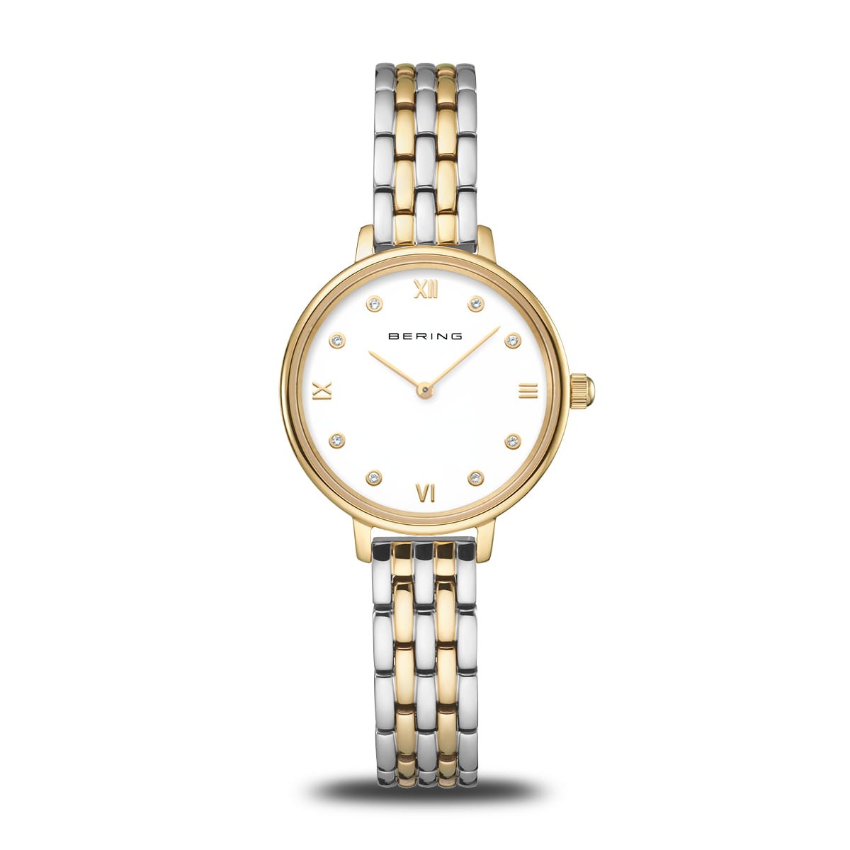 Bering 11028-714-GWP Damen Uhren Set, Armband+uhr Gold
