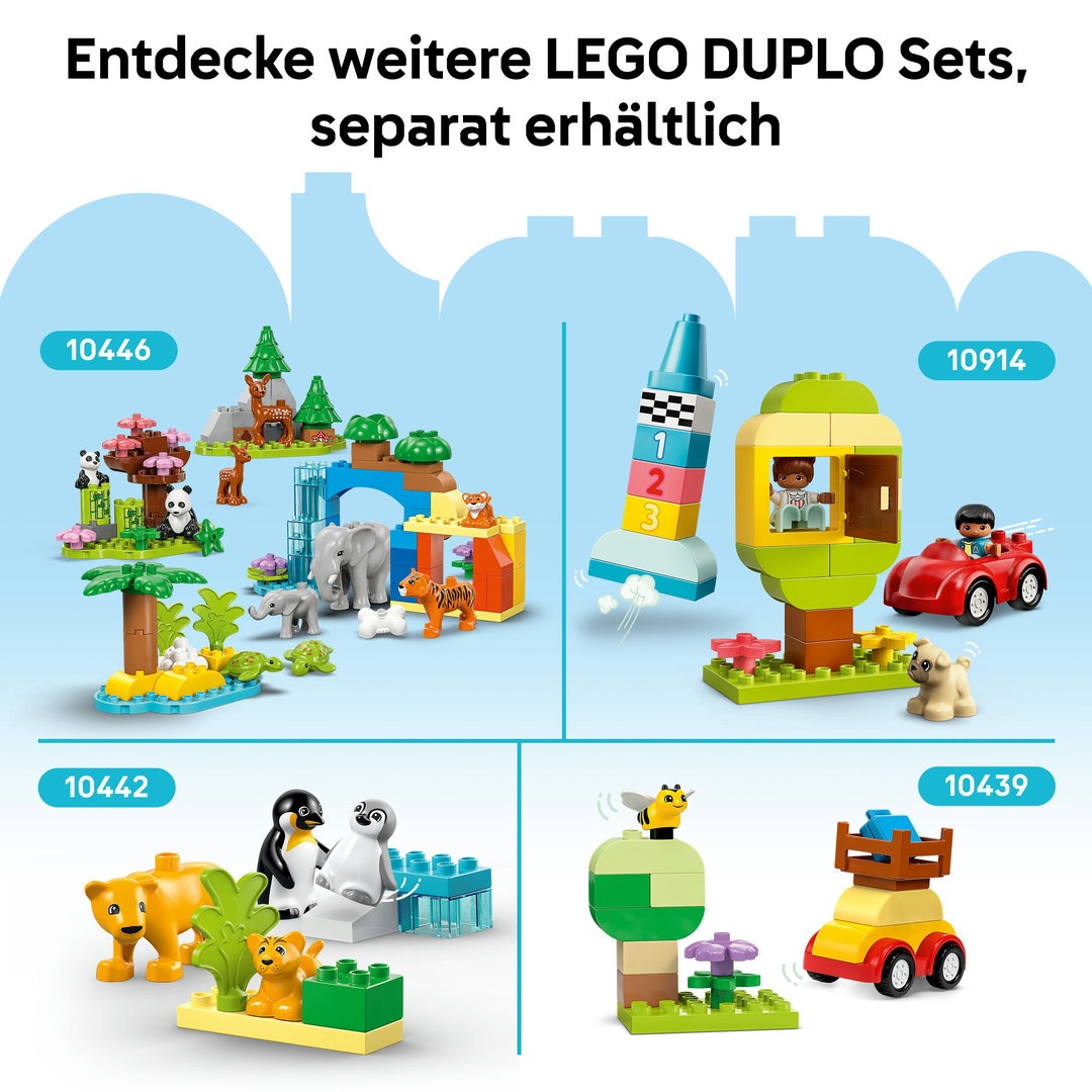 LEGO® DUPLO® Wildtier-Familien 3-in-1-Set 10446 