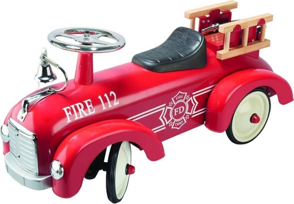 goki 14162 - Rutscherfahrzeug Feuerwehr, rot - Metall & Kunststoff goki 14162 - Rutscherfahrzeug Feuerwehr, rot - Metall & Kunststoff