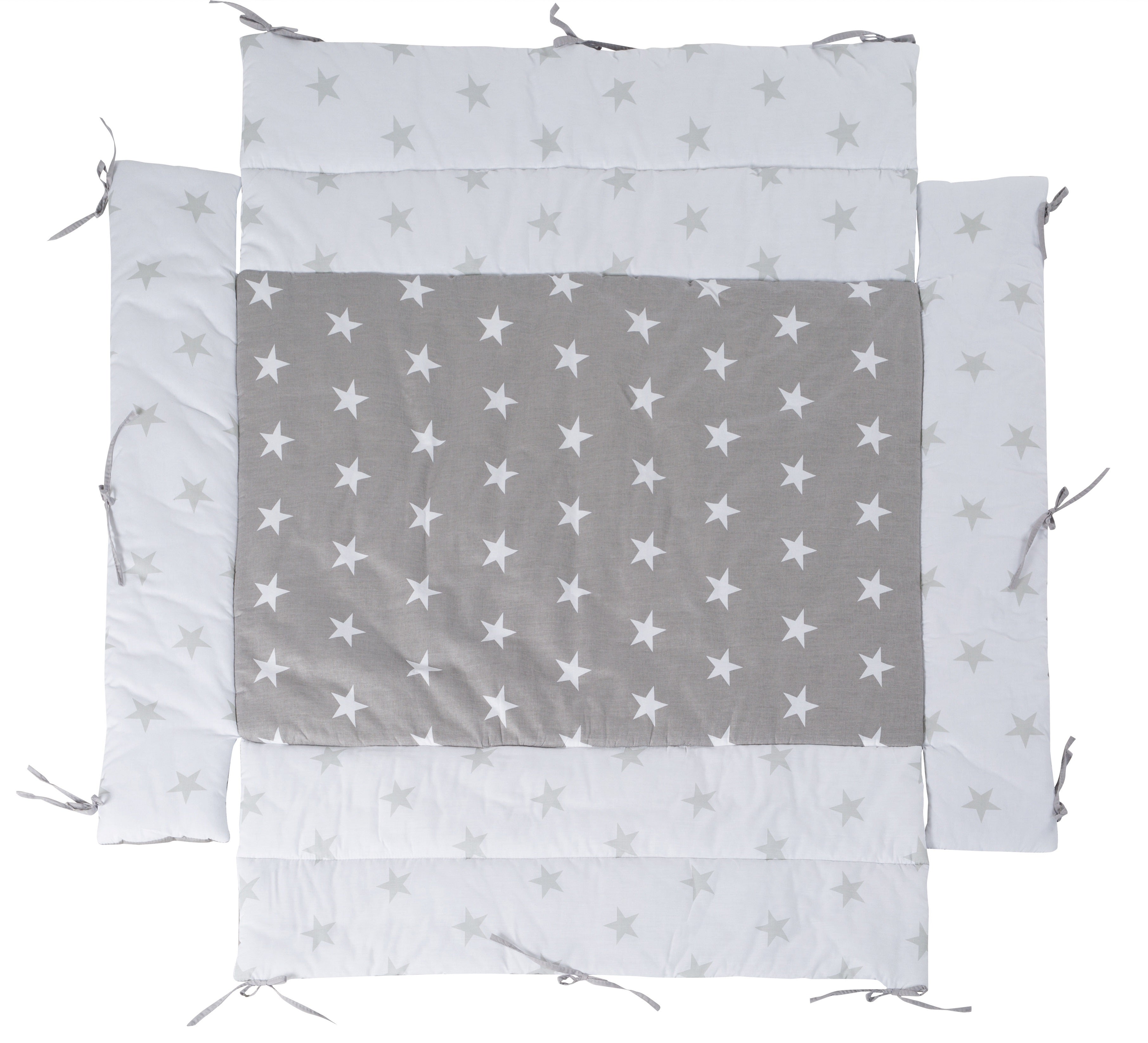 Roba 377077V190 Universal-Laufgittereinlage Little Stars hellgrau – Laufgittereinlagen - hellgrau - Laufgittereinlagen - Produktbild 1