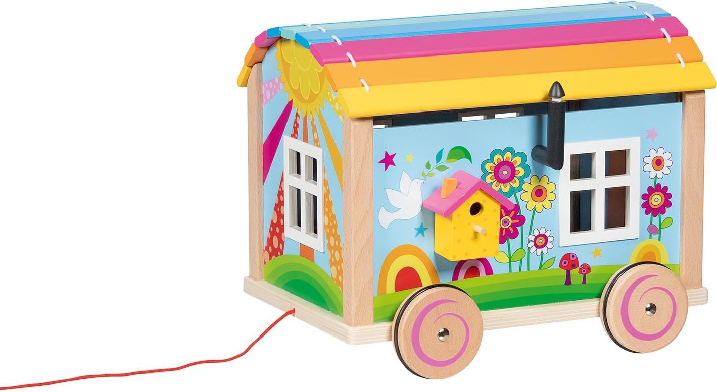 GOKI 51440 Wohnwagen Spirit - 12-teiliges Spielset aus Holz & Textil GOKI 51440 Wohnwagen Spirit - 12-teiliges Spielset aus Holz & Textil