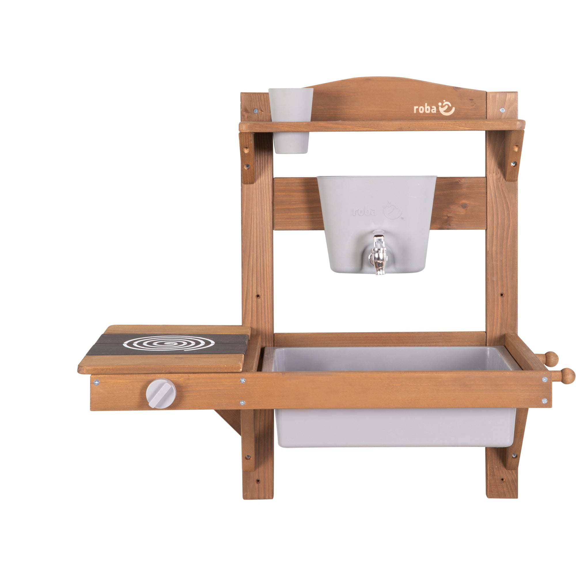 Roba 457001TEZU Spiel- Matschküche zum Hängen teakholz farben – Outdoor FSC - Produktbild 4